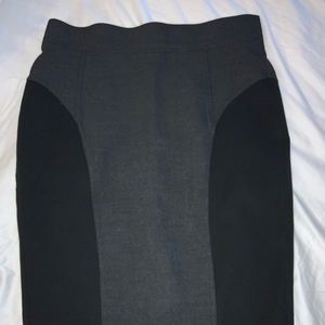 Burberry pencil skirt gray black us 6